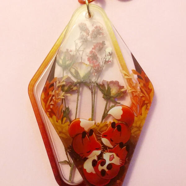 Dried Red Flowers Fox