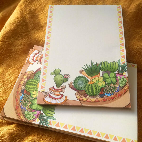 Cactus Objectheads Notepad