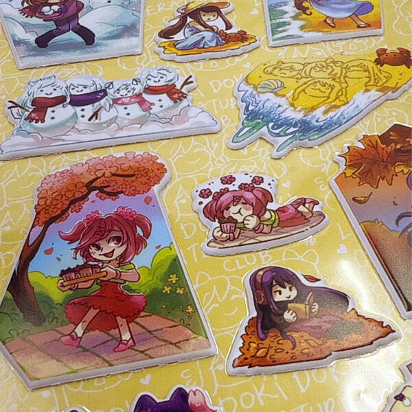 DDLC Puffy Stickers